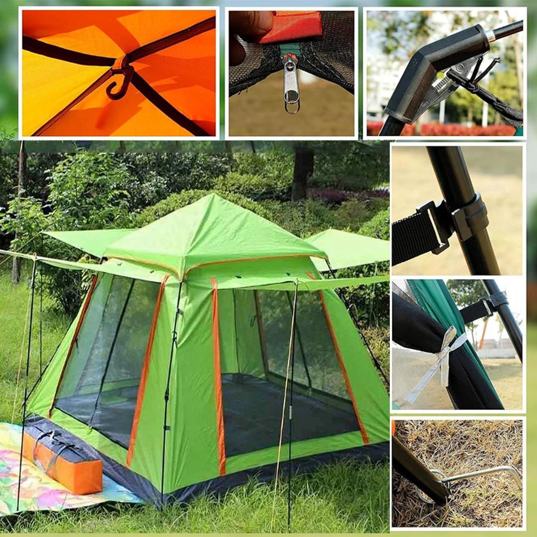 Large Camping Tent 3 4 Person Weatherproof Family Tent, Ideal for Parties, Picnics, and Outdoor Adve