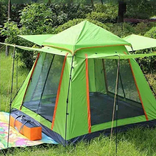 Large Camping Tent 3 4 Person Weatherproof Family Tent, Ideal for Parties, Picnics, and Outdoor Adve