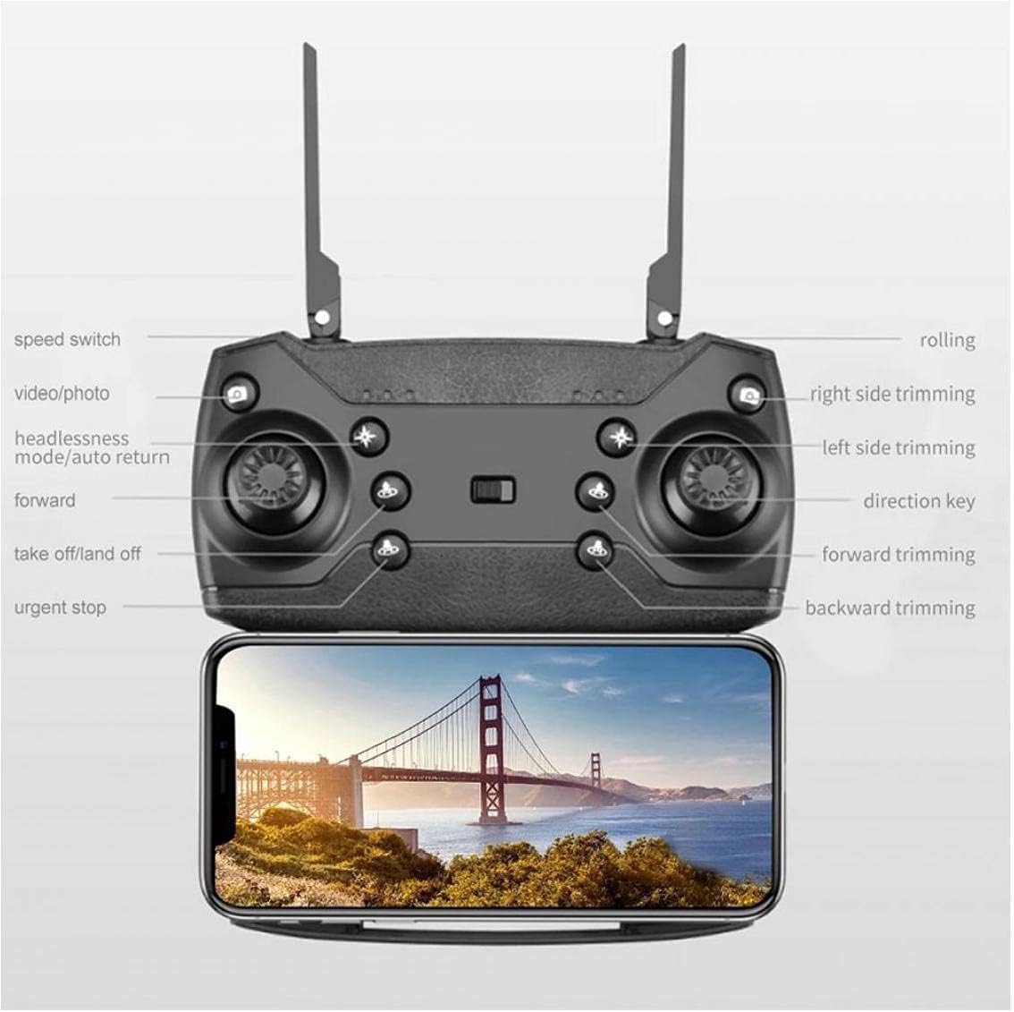 Folding Remote Control Drone 4K Dual Camera