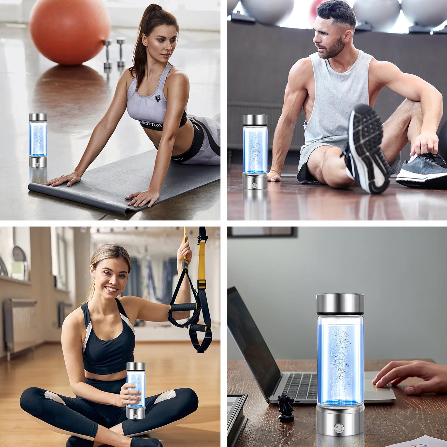 Hydrogen Water Generator Alkaline Maker Portable Water Ionizer Bottle